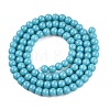 Opaque Solid Color Glass Beads Strands GLAA-T032-P8mm-13A-3