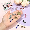 20Pcs 10 Colors Alloy Rhinestones Charms FIND-YW0010-95-4