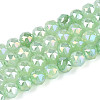 Anti-Tarnish Electroplate Glass Beads Strands LS-GLAA-N064-8mm-09-1