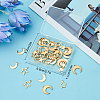 60Pcs 6 Style 304 Stainless Steel Charms STAS-SC0004-03-7