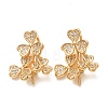 Brass Micro Pave Cubic Zirconia Screw Eye Peg Bails CU-K002-19G-1