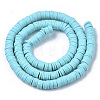 Handmade Polymer Clay Bead Strands X-CLAY-S094-6mm-B05-2