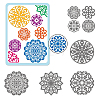 Mandala Carbon Steel Cutting Dies Stencils DIY-WH0309-975-1