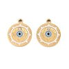 304 Stainless Steel Enamel Pendants STAS-Z190-06G-03-1