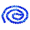 1 Strand Electroplate Transparent Glass Beads Strands EGLA-TADJ0001-15B-1
