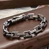 Brass Rectangle Link Chain Bracelets for Men FS-WG04BA2-02-2