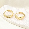 Infinity Brass Hoop Earrings for Women EJEW-U068-01G-2