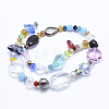 Glass Beads Strands X-GLAA-F081-12-2
