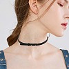 6MM Flat Leather Cord Adjustable Choker Necklaces NJEW-CL0001-26-6