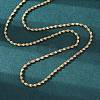Brass Singapore Chains Necklace for Women X-NJEW-P265-27G-1