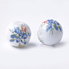 Printed & Spray Painted Glass Beads GLAA-S047-02B-10-2