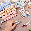 60Pcs 4 Colors Plastic Clothespin KY-TA0001-64-8