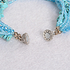 Synthetic Turquoise Multi-strand Bracelets BJEW-L488-06-2