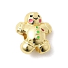 Christmas Brass Enamel Beads KK-L258-02G-04-1