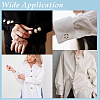 Alloy Enamel Cufflink BUTT-WH0024-072-5