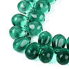 Baking Paint Transparent Glass Beads Strands GL-N005-02A-D08-3