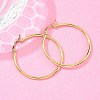Ring 304 Stainless Steel Big Hoop Earrings X-EJEW-N0016-11G-F-2