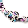 Synthetic Dyed Turquoise Beaded Stretch Bracelets for Women Men BJEW-JB11549-03-3