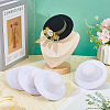 8Pcs 2 Colors EVA Cloth Round Fascinator Hat Base for Millinery AJEW-NB0005-59-3