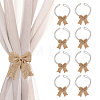 8Pcs Jute Cord Curtain Tiebacks Clips HJEW-FH00302-1