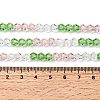 Transparent Gradient Color Glass Beads Strands GLAA-F131-01B-06-5