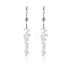 Simple Stainless Steel Mama Dangle Earrings for Mother's Day QW8429-4-1