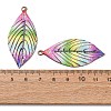 Rainbow Color Printed Iron Pendants RN-CBA3547-02A-3