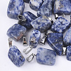 Natural Blue Spot Stone Pendants G-Q996-26-1