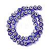 Handmade Evil Eye Lampwork Beads Strands LAMP-F023-B03-3