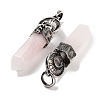 Natural Rose Quartz Pointed Big Pendants G-Q163-02AS-08-2