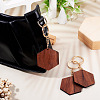 Walnut Wood Pendant Keychains KEYC-TAC0034-06C-8