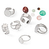 DIY Gemstone Ring Making Kit DIY-TA0005-21-13