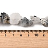 Natural Tourmalinated Quartz Beads Strands G-S386-C15-5