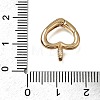Brass Spring Gate Rings KK-CBA4292-06G-3