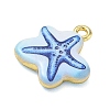 Printed Brass Pendants KK-CBAF4A6-01G-04-2