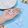45Pcs 2 Styles Electroplate Transparent Resin Beads FIND-GA0008-79-3