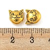 Tibetan Style Alloy Kitten Beads X-TIBEP-GC178-AG-NR-3