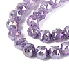 Anti-Tarnish Electroplate Glass Beads Strands GLAA-N064-10mm-13-4