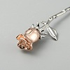 Rose Alloy Hair Sticks MRMJ-WH0077-031RG-2