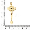 Brass Micro Pave Cubic Zirconia Big Pendants X1-KK-B147-04G-05-3