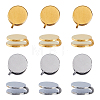 12Pcs 2 Colors 304 Stainless Steel Cuff Earrings EJEW-HS0001-40B-1