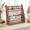 4-Tier Pine Wood Bracelet Organizer Display Riser Stands BDIS-WH0021-002-4