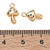 Brass Micro Pave Colorful Cubic Zirconia Charms CU-CBAB0CF-19G-3