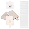 50Pcs Rectangle Foldable Paper Jewelry Display Cards for Rings CDIS-FS0001-31D-1