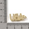 Brass Micro Pave Clear Cubic Zirconia Pendants KK-C262-48G-3