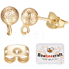 20Pcs Brass Ball Stud Earring Findings KK-BBC0007-13-1
