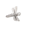 Brass Micro Pave Clear Cubic Zirconia Charms CU-CBA3D76-03P-01-2