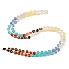 Natural Agate(Dyed & Heated) & Dyed White Jade & Tiger Eye Beads Strands G-Z135-B09-3