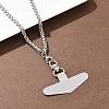 304 Stainless Steel Universal Phone Tether Tabs NJEW-D342-01P-1