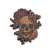 Single Face Printed Wood Pendants WOOD-B009-01E-1